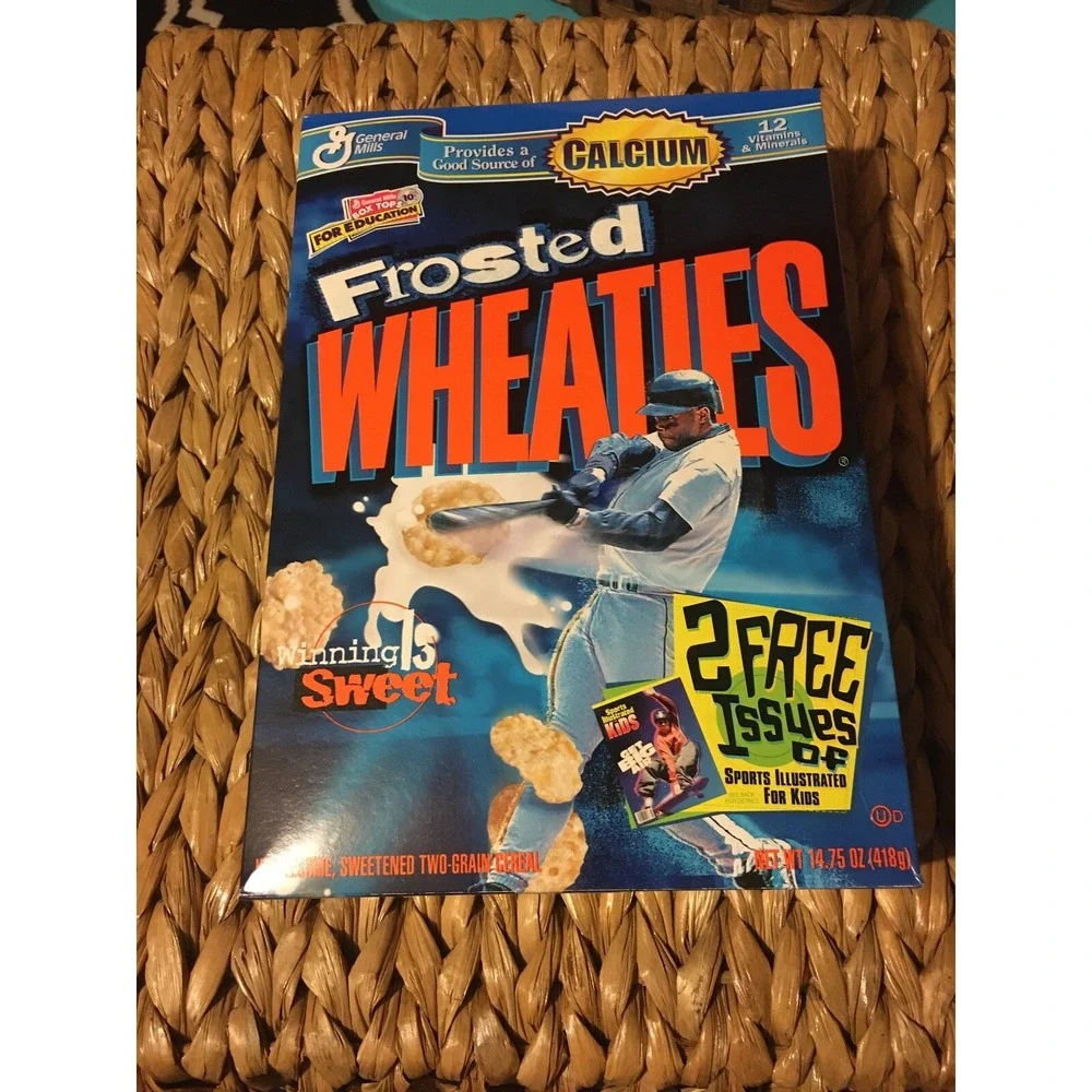VTG Sealed Ken Griffey Jr. Frosted Wheaties Cereal Box‎ Seattle Mariners 1996